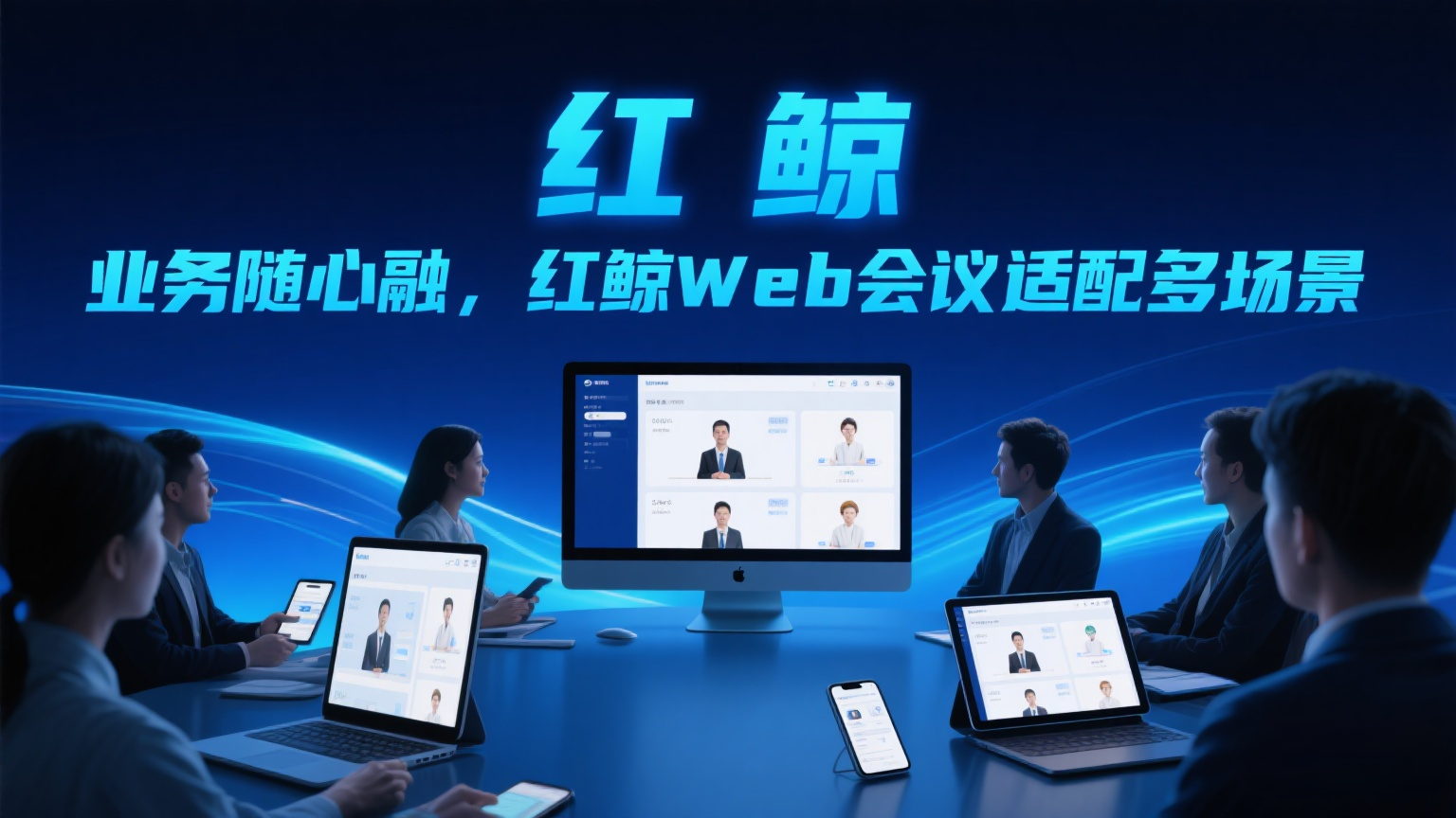 红鲸音视频SDK、视频会议web集成对接、Web会议、私有化部署.png